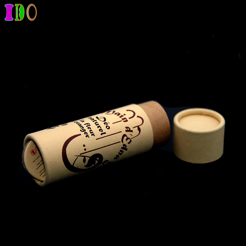 Custom Tea Coffee Cylinder Kraft Packaging Box Paper Tube Printed Cardboard Tube Round Kraft Packaging Round Box Packaging