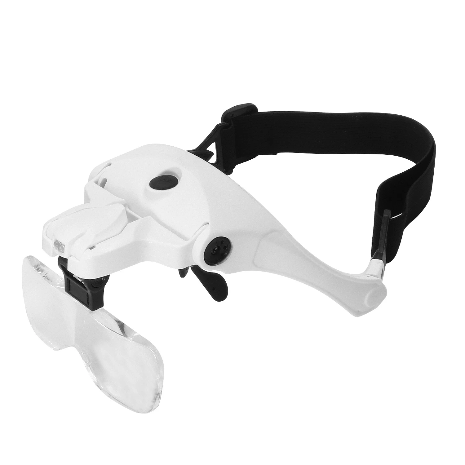 New Version Rechargeable LED Eyeglasses Bracket Headband Interchangeable Magnifier 1.0X, 1.5X, 2.0X, 2.5X, 3.5X