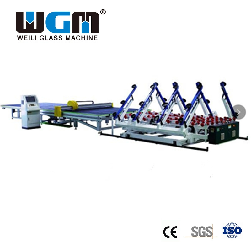 Glass Cutting Machine with Loading Arm and Breaking Bar