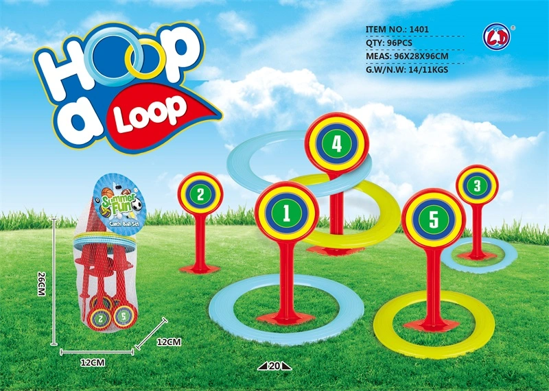 Deporte El Anillo de juguete de plástico de juguete juego Toss Hoop un bucle
