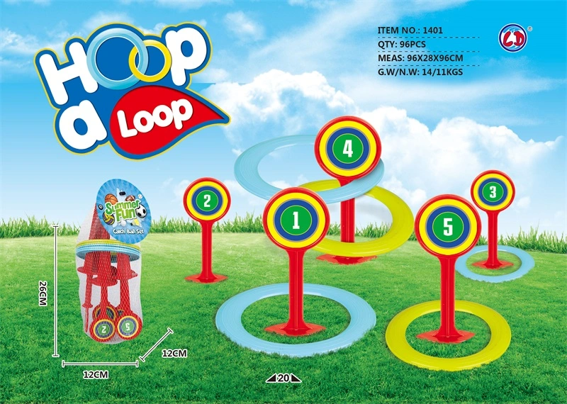 Sport Spielzeug Kunststoff Spielzeug Ring Toss Spiel Hoop eine Schleife