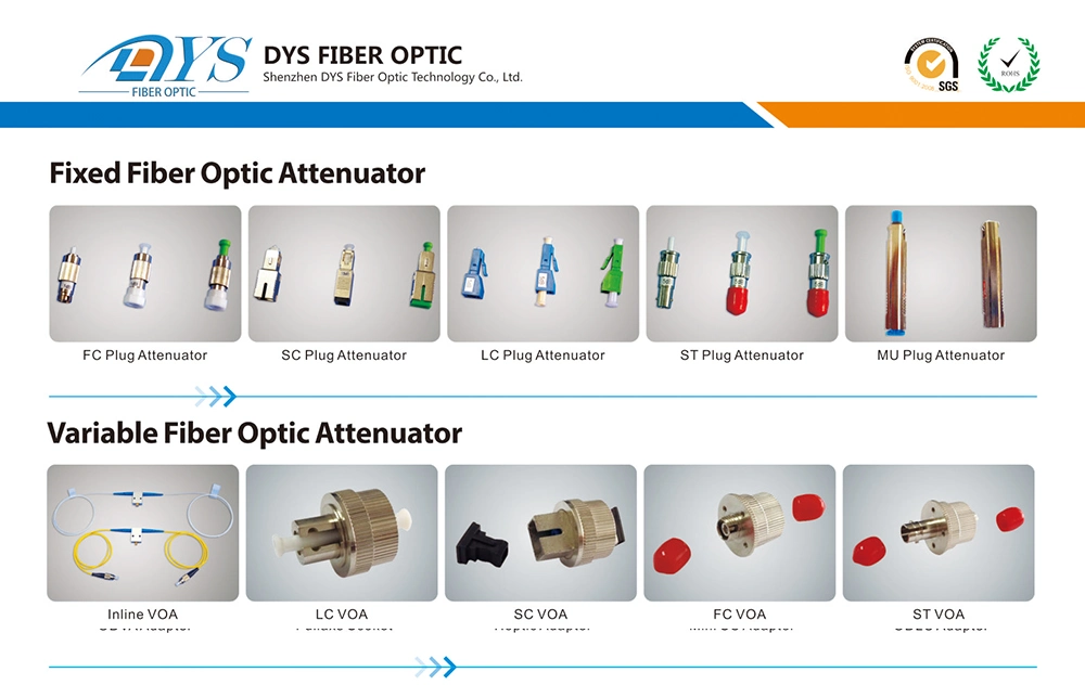 2dB LC Simplex Fibra Monomodo Atenuador de óptica