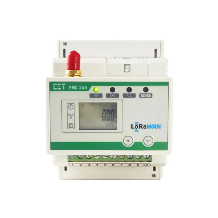 Medidor inteligente multifunción trifásico PMC-350-C 35mm clase 1 de carril DIN Para la medición de energía eléctrica kWh con LoRaWAN