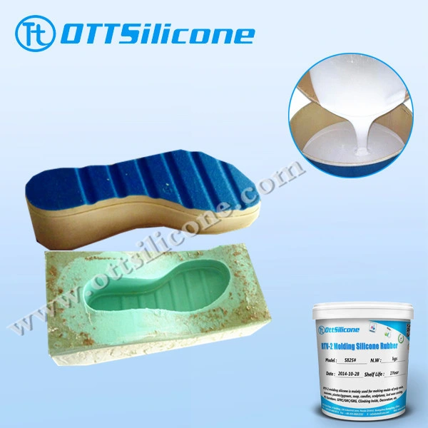 White Color Liquid RTV-2 Silicone Rubber for Shoe Sole Mold Bronze Casting