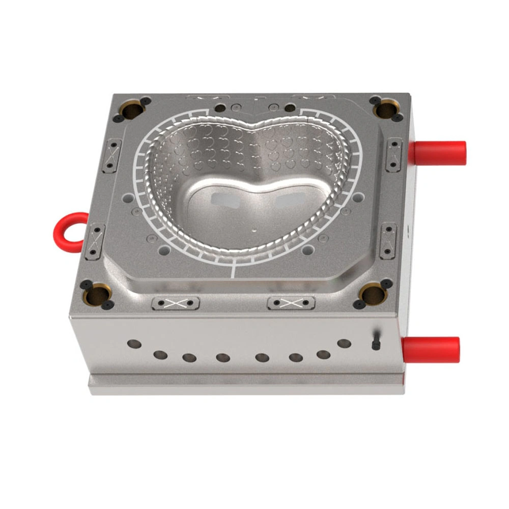 Kitchenware Heart Shape Plastic Fruit Basket Container Injection Mould