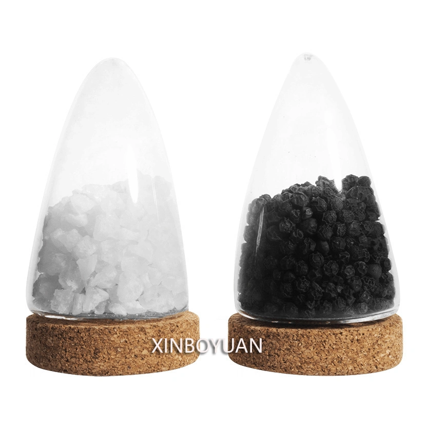 Cute Boeien Cork Glass Salt Pepper Set