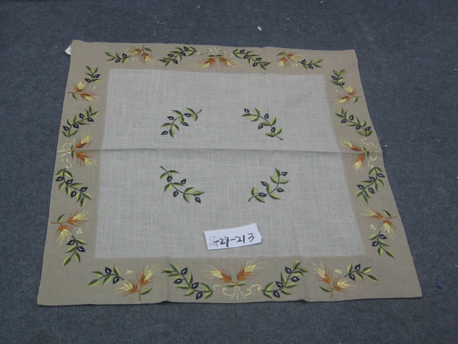 Thanksgiving Gift Linen Hand Made Table Runner