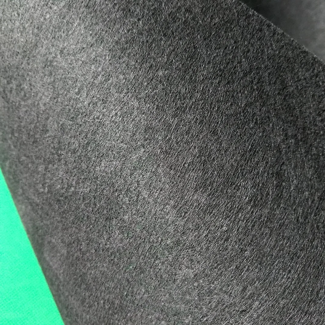 Fire Resistance, High Sound Absorption Eco Friendly Fiberglass Black Tissue for High Performance Sound Proofing Glass Wool Insulation Product