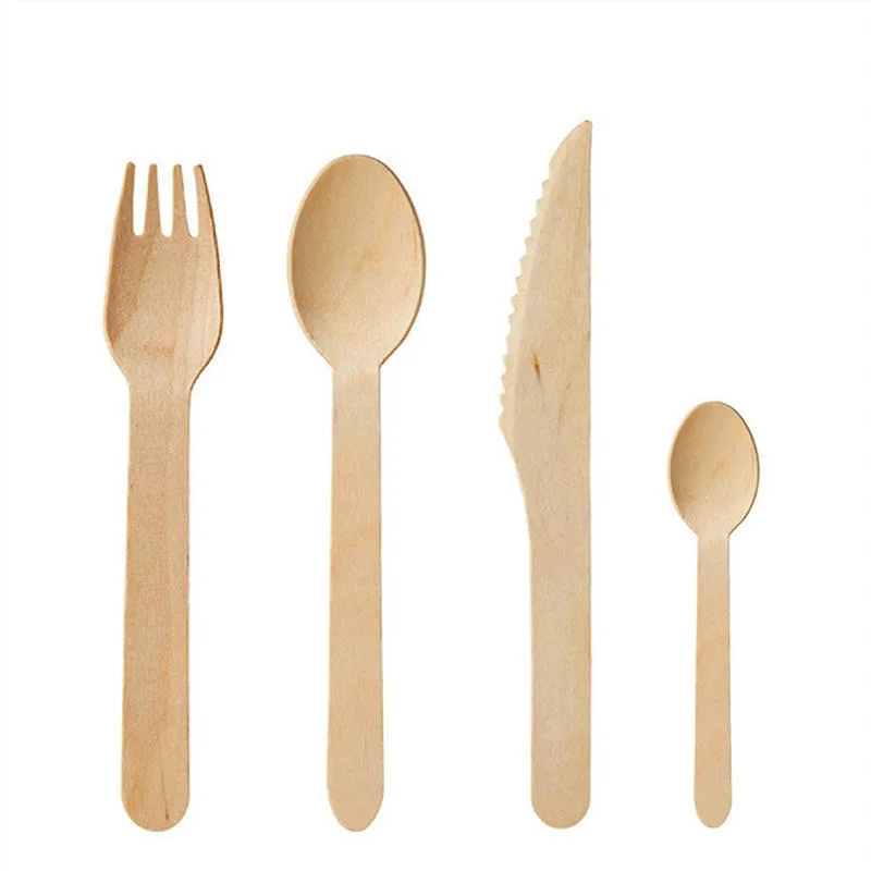 Degradable Spoon/Fork/Knife Disposable Wooden Environmental Friendly Tableware