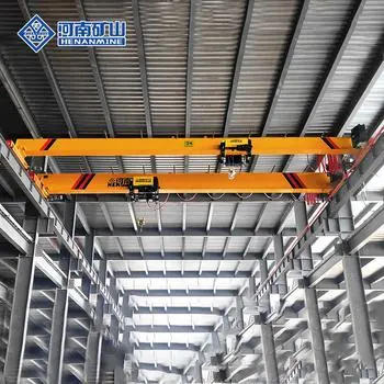 Henan Mining Group Crane Lifting Height of 7 Meters European Single Girder Overhead Travelling Crane