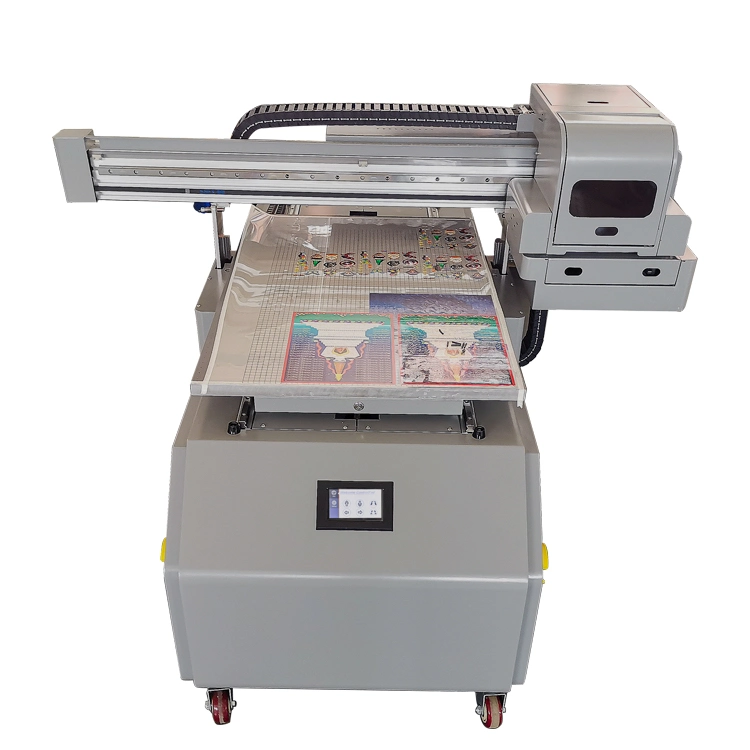 جهاز طباعة سطح المكتب A1 3 Heads UV Printer Flat Bed