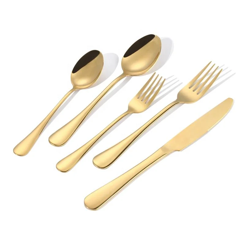 Edelstahl Silber Gold Dinner Messer Löffel Gabel Set Besteck Set Großhandel/Lieferant Geschirr Set