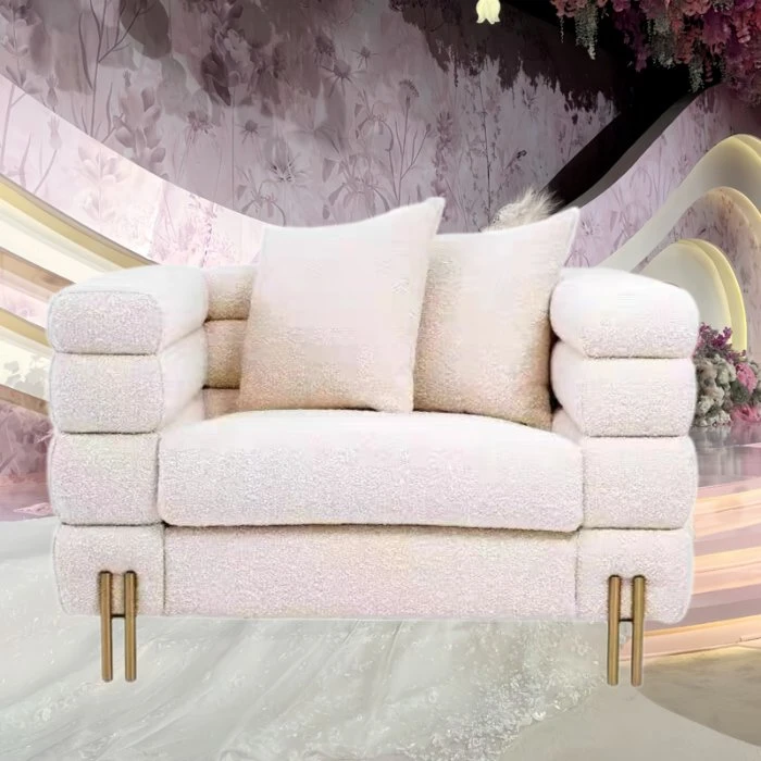 Wedding Hall Furniture Velvet Love Seats Furniture Living Room Sofa for Wedding