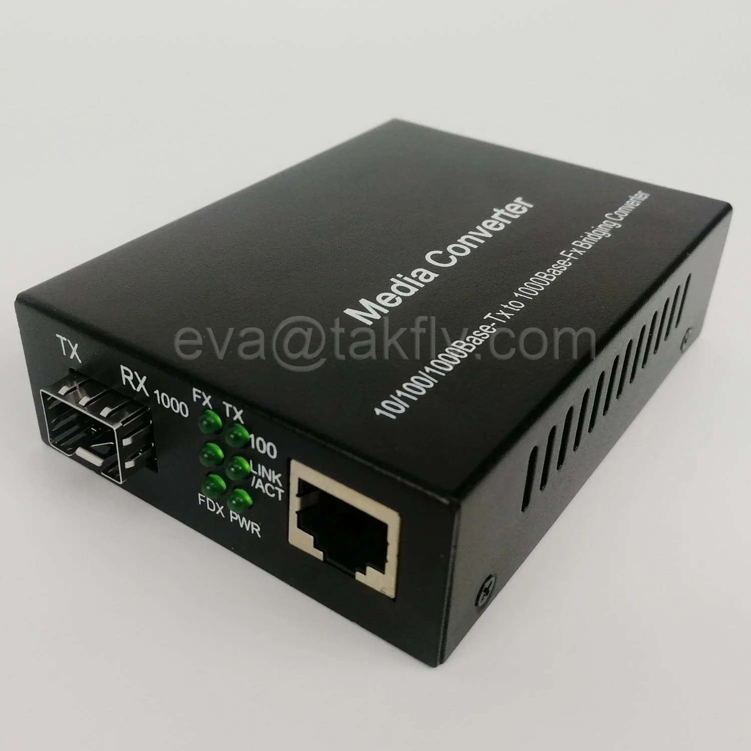 160km 1G SFP Gigabit Fast Ethernet monomodo Media Converter.