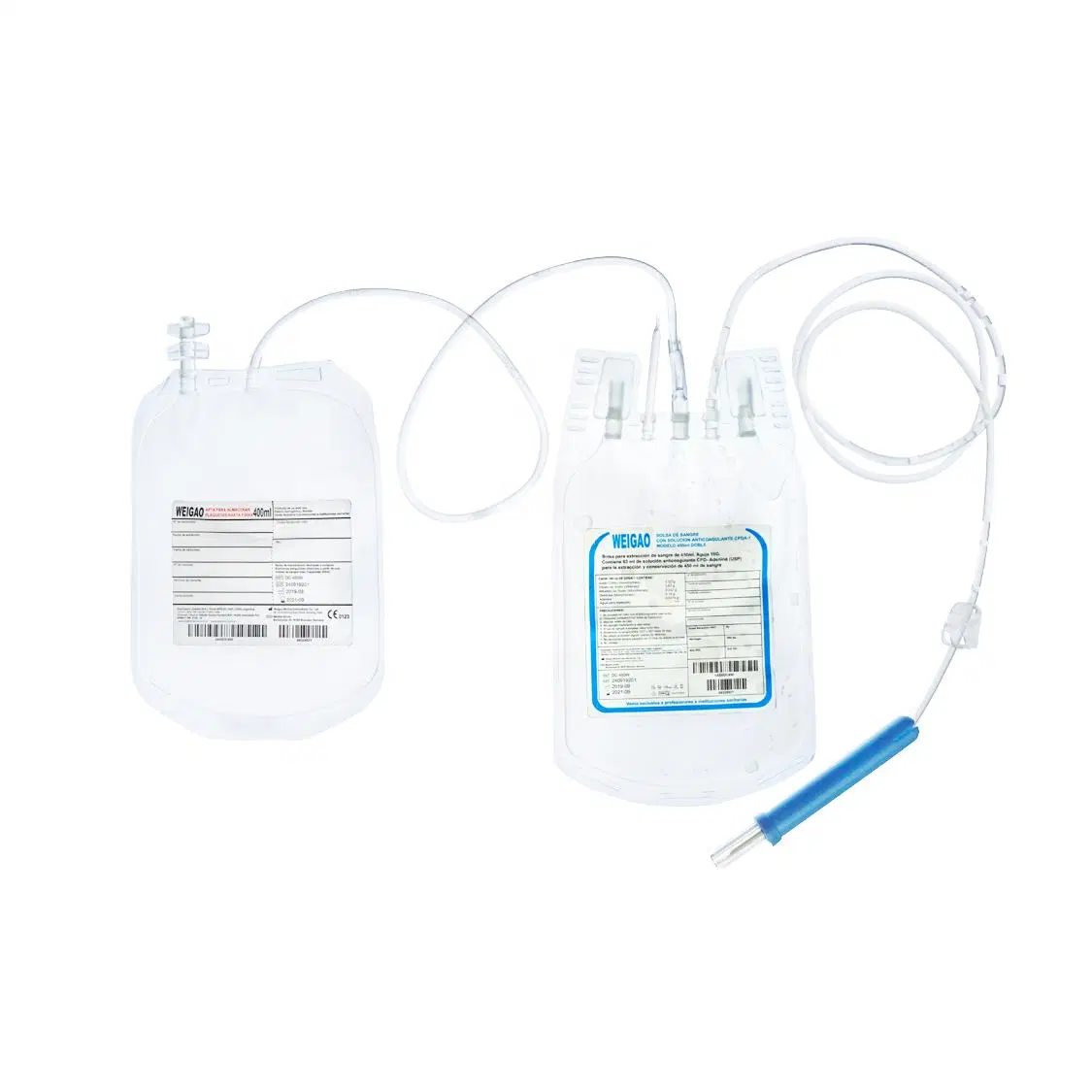 Medical Disposable Plastic Blood Collection Bag 450ml with CE Certificate