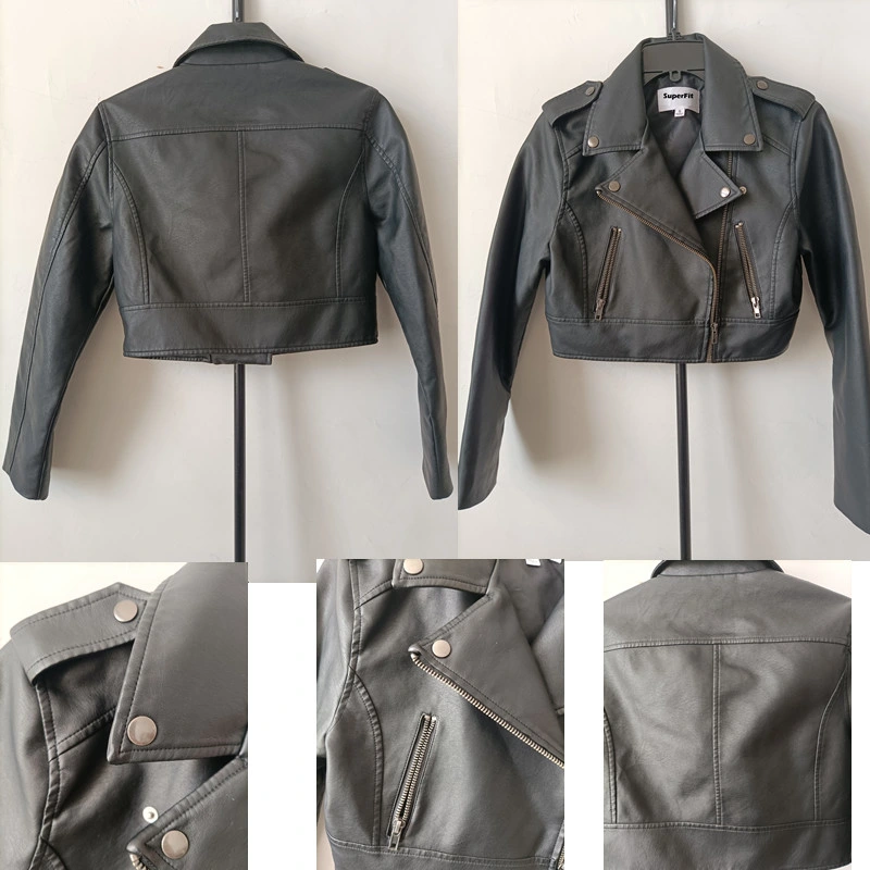 China Apparel Synthetic Sheepskin Leather Motorcycle Outerwear Scooter Jackets Bomber