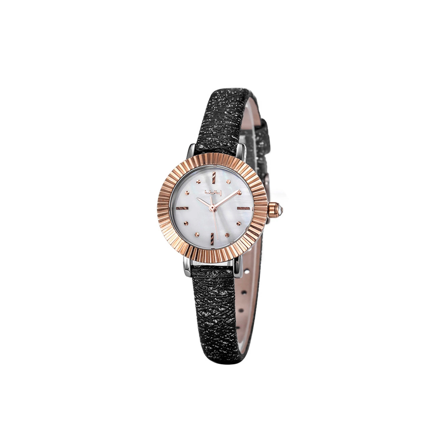 High Quality Woman Luxury Branded Leather Strap Wrist Watch (WY-030B)