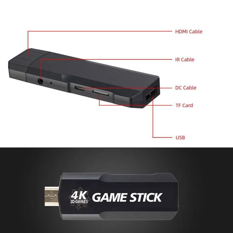 X2 Mini 4K HD игры Memory Stick USB типа Gd10 Super Arcade игровую консоль с поддержкой беспроводной связи два контроллера джойстика классическим ретро-TV .