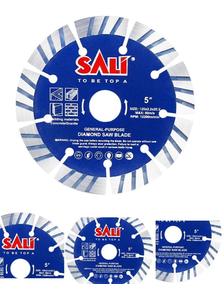 Sali 4.5inch 115*1.8*22.2mm High quality/High cost performance Segment Turbo Diamond Saw Blade