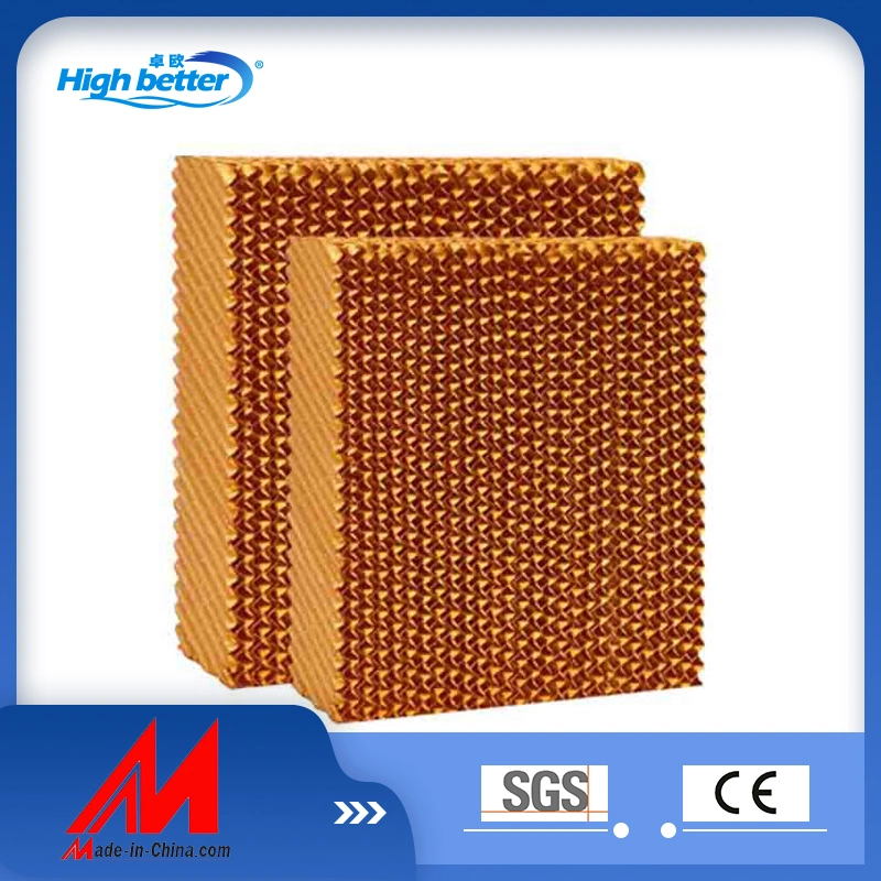 Poultry Equipment 7090#Cellulose Honeycomb Evaporative Cooling Pad/Honeycomb Pads