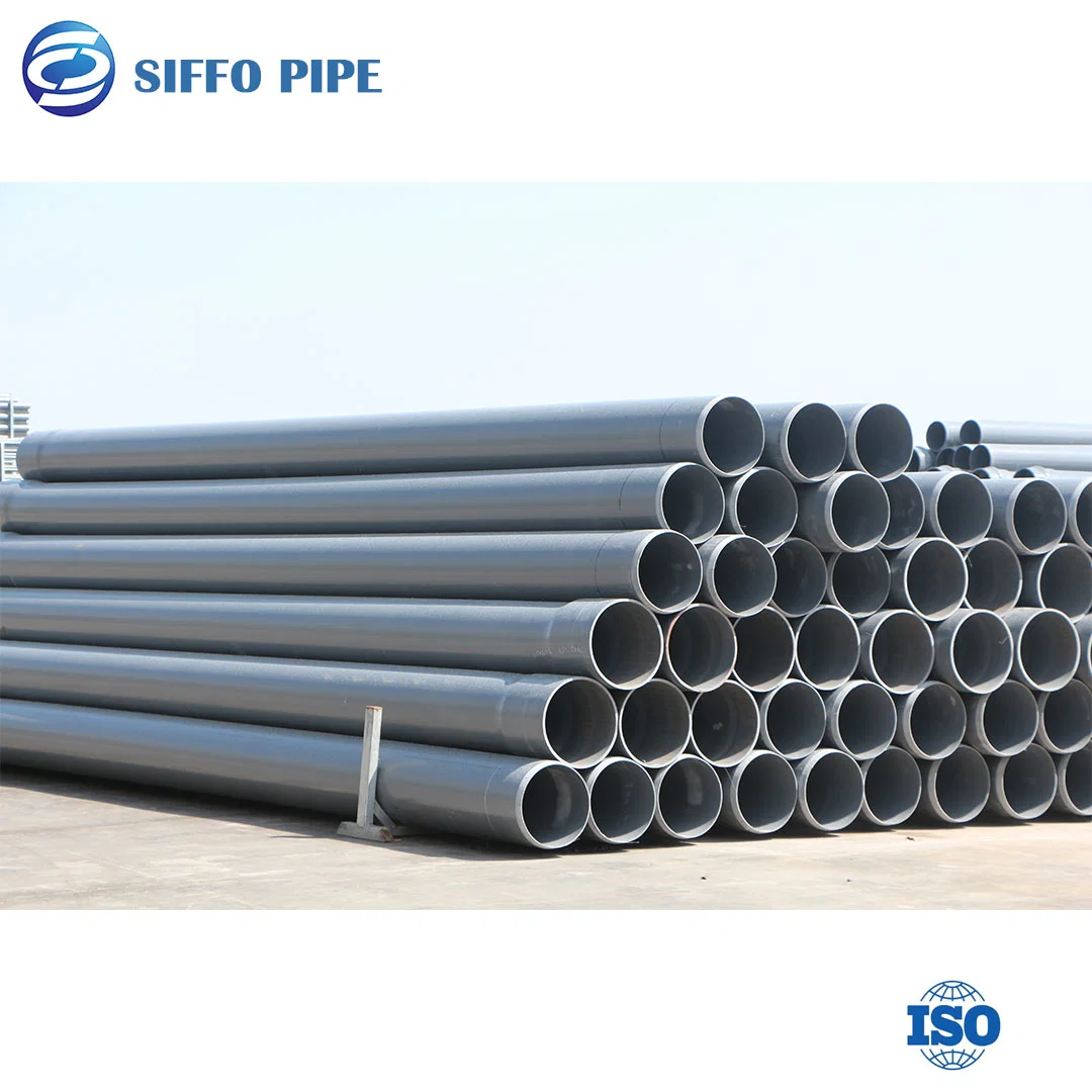 DN160mm Plastic Grey Color Tube PVC UPVC MPVC Pipe for Water System/Water Supply/Agriculture Irrigation/Greenhouse/Garden Irrigation/ISO Certificates