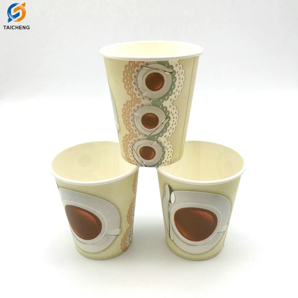 Eco Compostable Biodegradable PLA Bamboo Fiber Coffee Disposable Single Wall Paper Cup