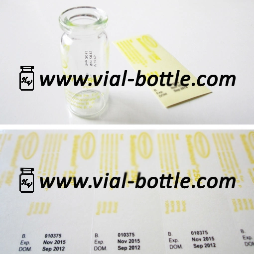 10ml Glass Vial Kits with Custom Label Sticker