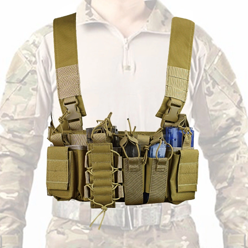 Molle Chest Rig Vest Combat EDC Pouch Medical Kit Tool Holster Tactical Vest