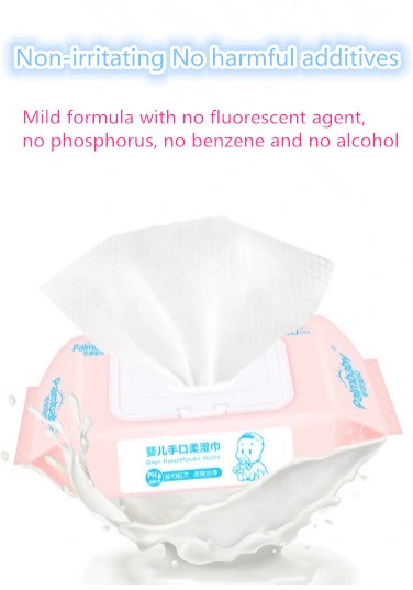 Wholesale/Supplier Palmbaby High Grade Wet-Tissue with Ultra Soft Nonwovens RO Pure Water