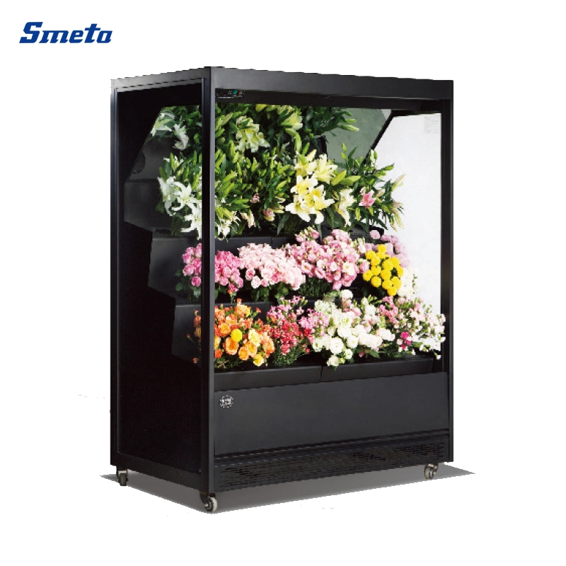 Smeta Round Open Air Cooling Supermarket Fresh Flower Display Cooler Refrigeration Showcase for Flowers