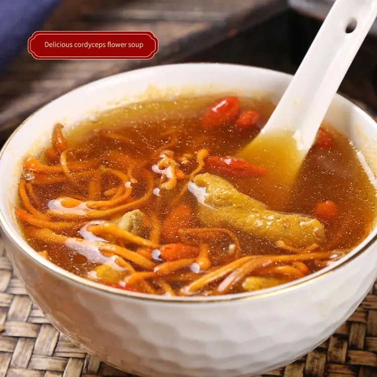 Champignon naturel chinois Santé aliments Cordyceps séchés Militaris Fleur