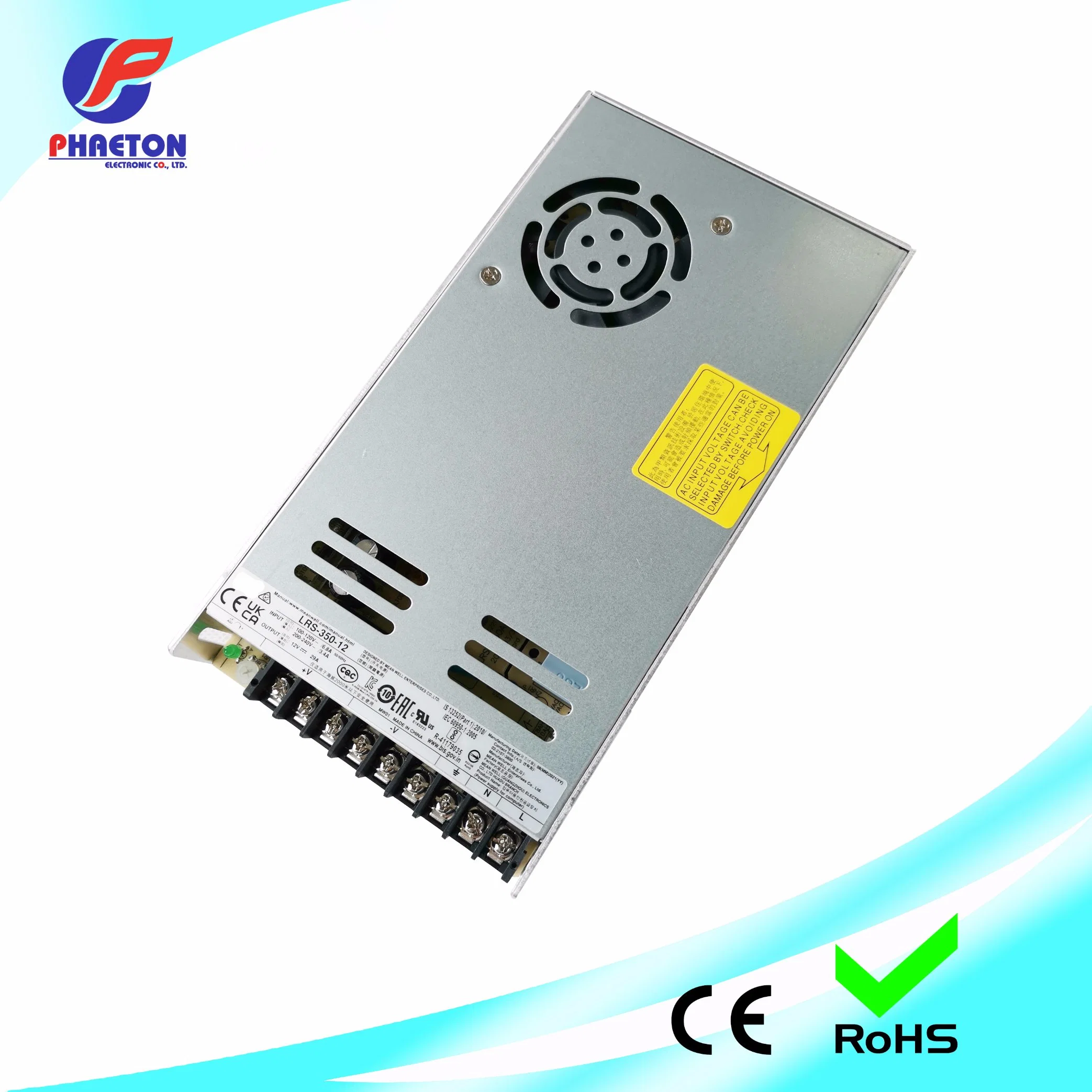 12V 30A Switch Power Supply Lrs-350-12 with Fan