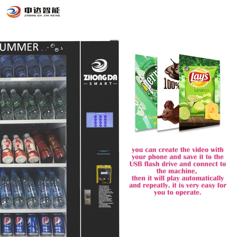 Snack Food Beverage Water Soda Cold Drink Beer Milk Combo Vending Machine