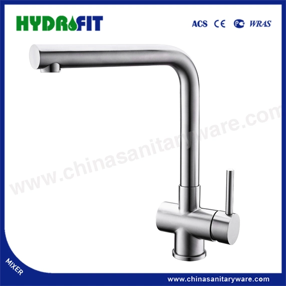 Hot and Cold 304 Stainless Steel Sink Mixer Faucet Water Tap Kitchen Mixer (FT3053-312)