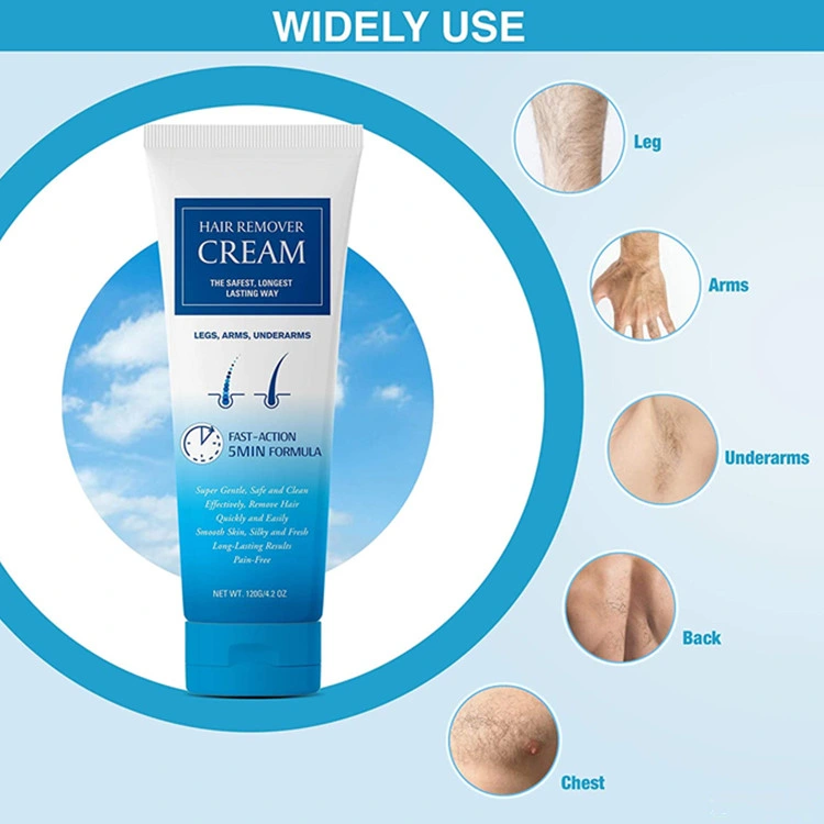 Creme depilatório super suave e seguro pele sem dor impecável Creme para remoção de pêlos para homens