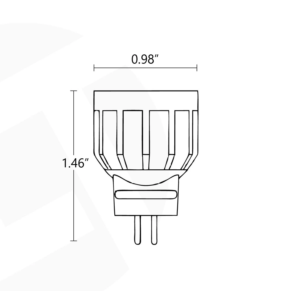 Paysage LED MR8 pour l'éclairage basse tension