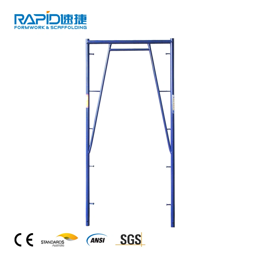 System Galvanized Steel Frame Shoring Used Ladder Scaffold Price for Sale