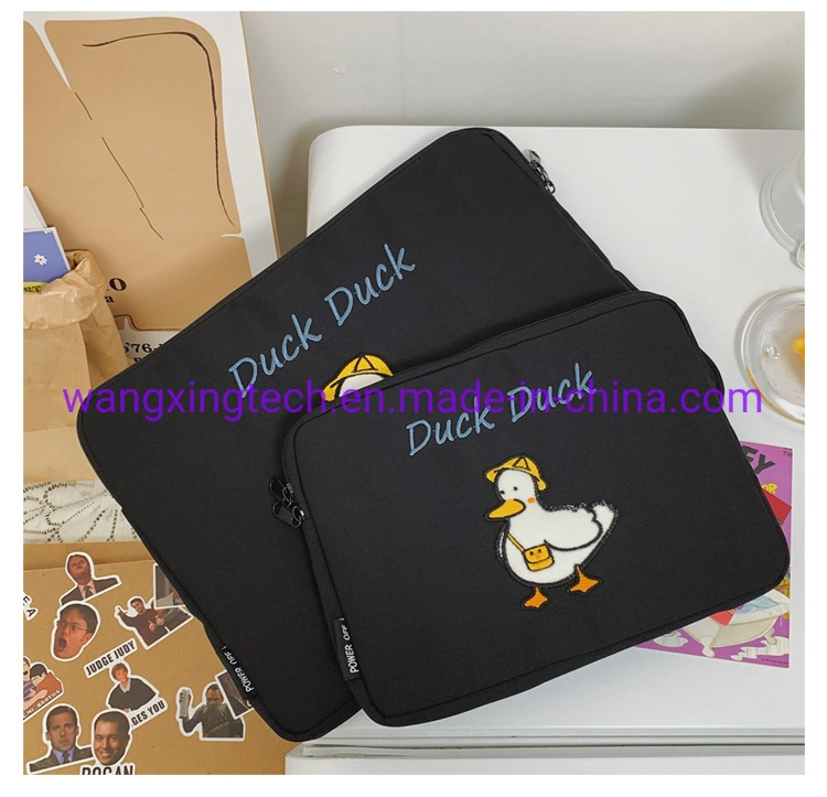 Wholesale/Supplier Cartoon Animal Embroidery Liner Bag Heart Soft Girl Tablet Storage Bag Tablet Computer Laptop Bag