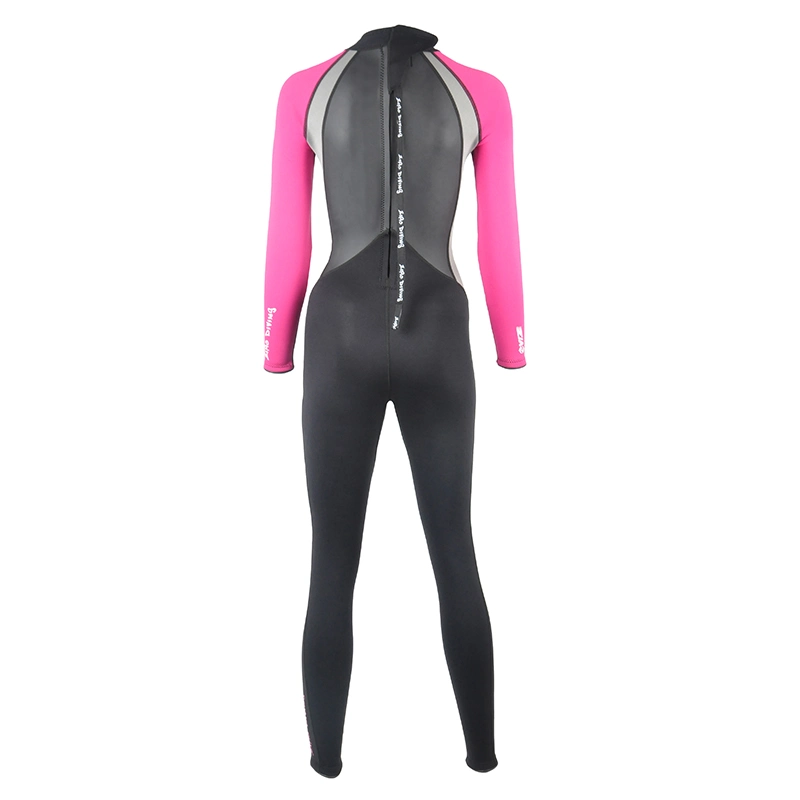 La mujer traje de neopreno 3mm tutor plena trajes de buceo Surf nadar Long Sleeve mantenga caliente Back Zip para deportes de agua