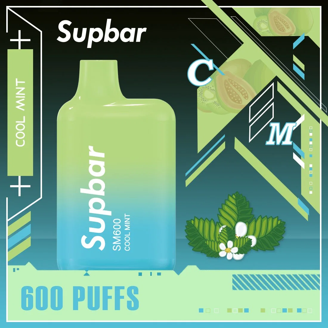 Supbar Sm600 Puffs Caja desechable para dosis VAPE lápiz desechable OEM E-Cigarette Bar desechable VAPE