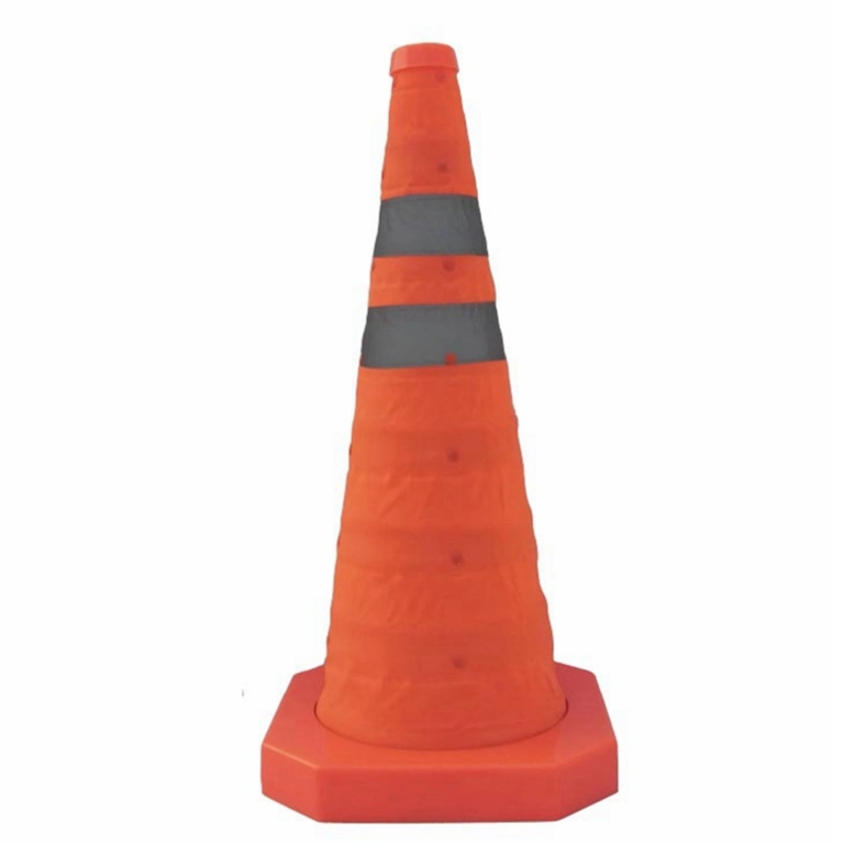 Collapsible Traffic Cone, PP Material with 40 to 70cm Height, Lightweight Easy to Carry