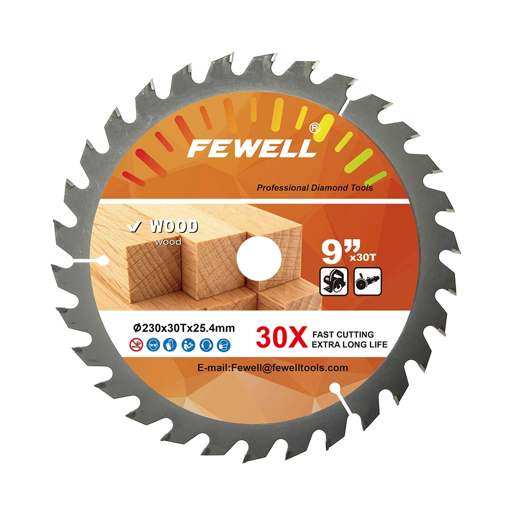 Premium Grade Fast Speed 230 * 30t * 25,4mm TCT Sägeblatt zum Schneiden Holz