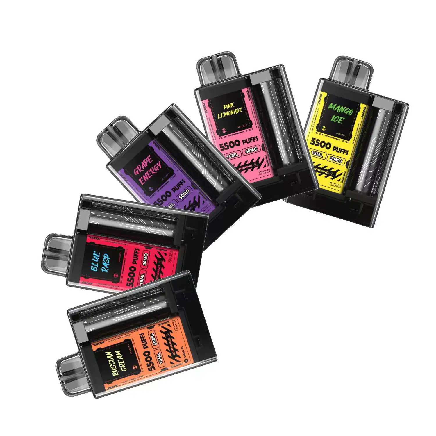 12 Colors Available Disposable/Chargeable E Cigarette 5500puffs Vape Pen Device