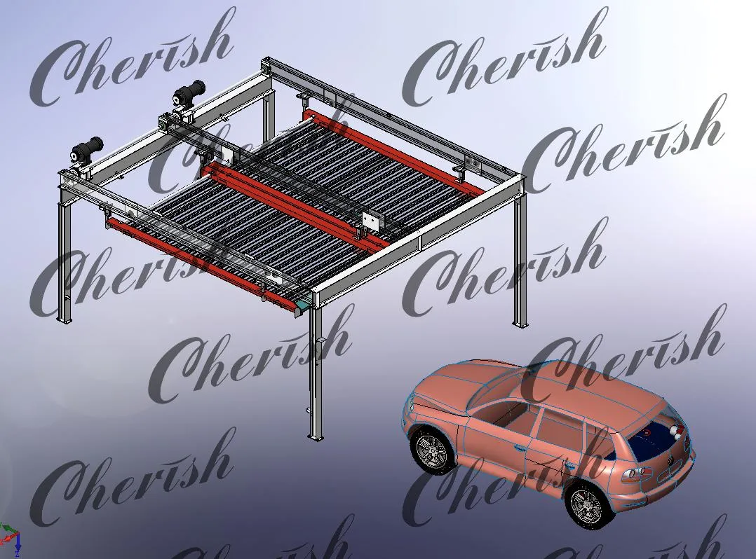 4 Cars Mechanical Lifting Vehicle Lift Parking