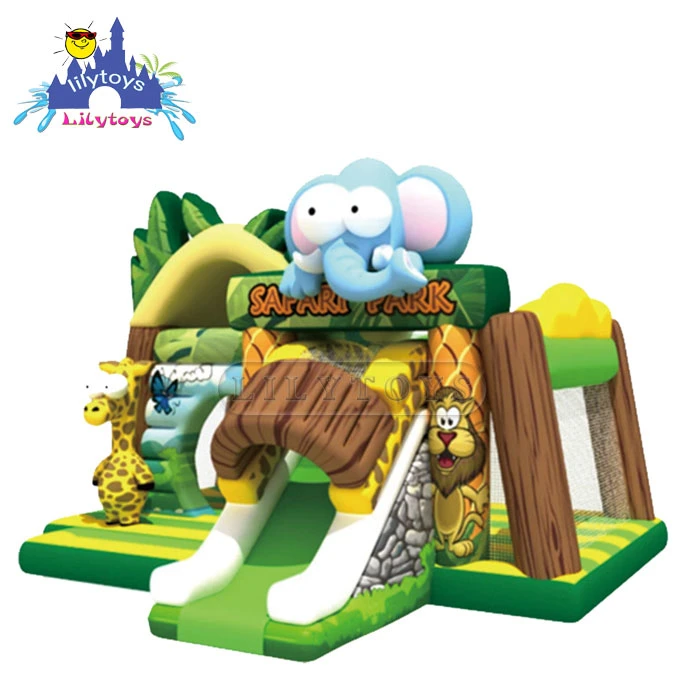 Jungle gonflable Lilytoys diapositive, faites glisser de la piscine gonflable, feuillet n Slide gonflable personnalisé