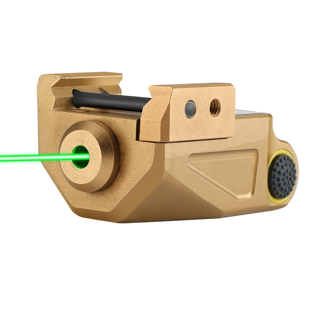 Mini Green Laser Sight kompatibel mit M-Lok Picatinny Rail Ultra-Low Profil Tactical Gun Laser-Visier für Jagd schießen