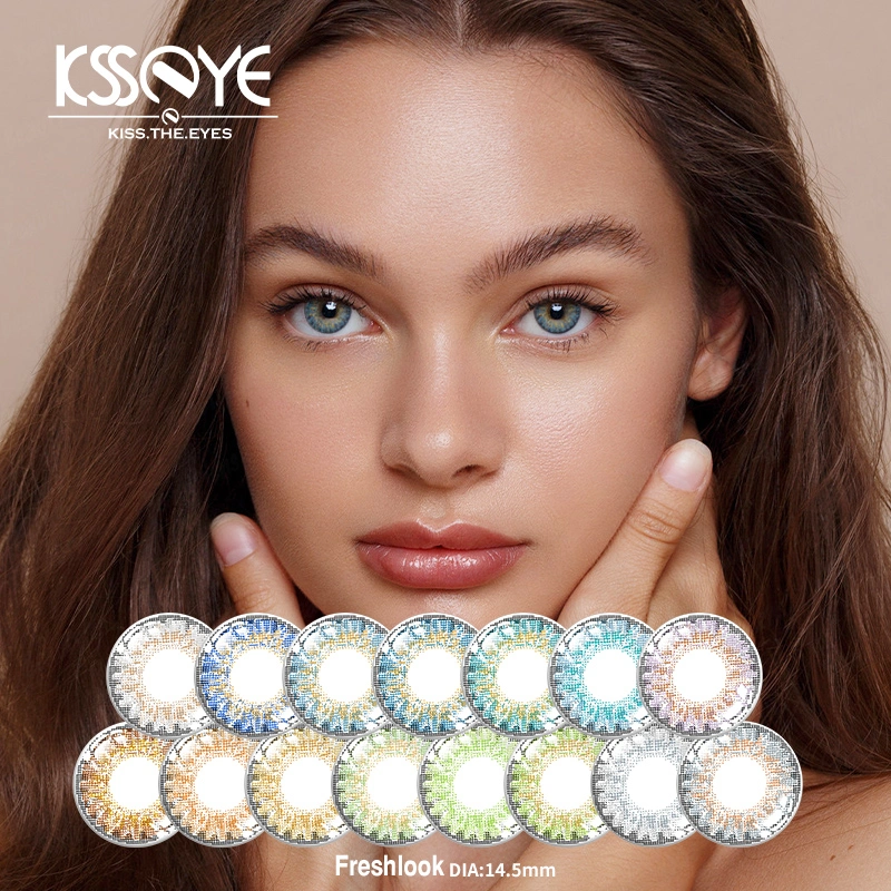 Ksseye Natural Color Yearly Use Contacts Lens High Quality Prosthetic Contact Lenses for Eyes