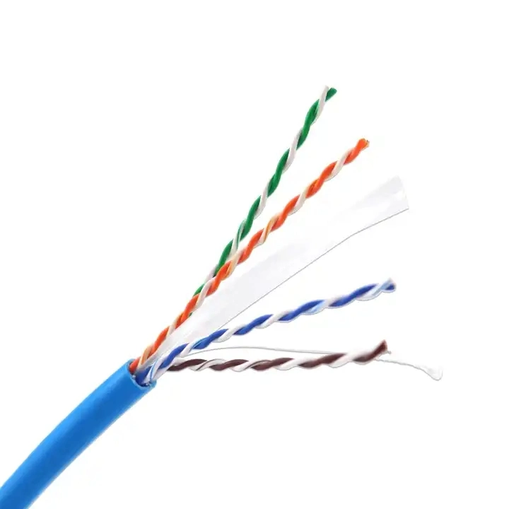 Optical Cable Network Fiber Manufacturer Price Twisted Pair LAN Cables with Braid and Shied