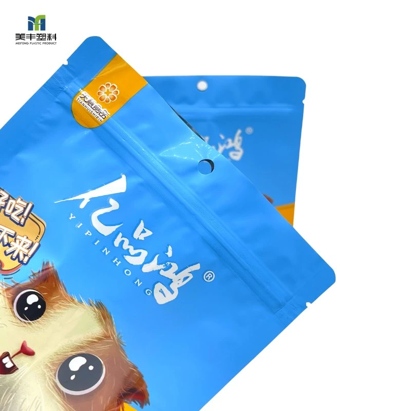 طباعة مخصصة طباعة عالية الجدار لامع رطب Doypack طعام الكلاب من Cat بلاستيك Bagziplock ألومنيوم رقاقة رقيقة مقاومة للرائحة الحيوانات الأليفة الوجبات الخفيفة تنقيح جراب جراب تغليف مايلر