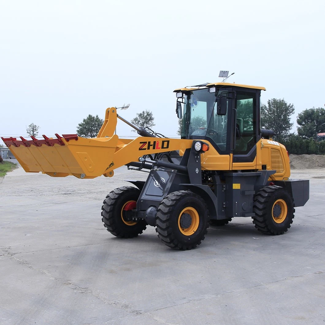 Front End Loaders Portable Compact Wheel Loader 1800kg 2000kg 2500kg 3000kg 1.8ton 2ton 2.5ton 2.5ton Wheel Loader